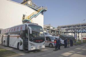 省消防职业健康中心卫勤遂行分队完成省生产安全事故应急演练急救科目